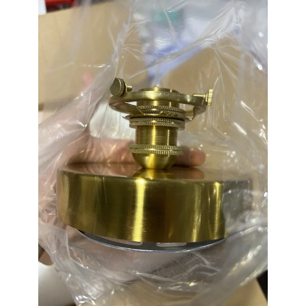 Vintage Brass Semi Flush Mount Ceiling Light with Flower Glass Shade Pink